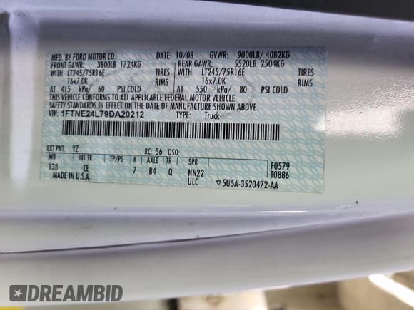 ✅ 2009 Ford Econoline Cargo • VIN: 1FTNE24L79DA20212 • Lot: 42189627. Wystawiony na IAAI z przebiegiem 168 964 mil. Bezpłatny archiwum sprzedaży aukcyjnych z USA i szczegółowy raport historii pojazdu na DreamBid. Zdjęcie 1.