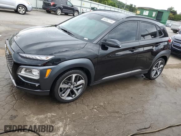 ✅ 2021 Hyundai Kona Limited • VIN: KM8K3CA57MU738884 • Лот: 64062714. Опубликован ранее на Copart с пробегом 40 800 миль. Бесплатный доступ к архиву аукционных продаж из США и подробный отчёт об истории автомобиля на DreamBid. Изображение 1.