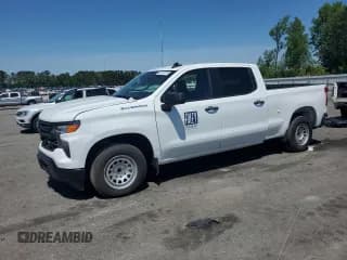 ✅ 2024 Chevrolet Silverado 1500 Work Truck • VIN: 1GCPAAEK0RZ225006 • Lot: 54919875. Listed on Copart with 22,068 mi. Free auction sales archive from the USA and detailed vehicle history report at DreamBid. Image 1.