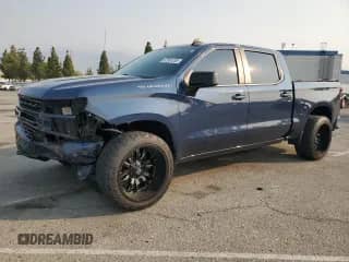 2021 Chevrolet Silverado 1500 RST with VIN 1GCPWDEDXMZ355193, listed as a Copart auction lot 67561235 with 50,298 mi miles and Salvage title. Bid and sale history available at DreamBid. Image 1.
