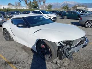 ✅ 2023 Toyota Supra Premium • VIN: WZ1DB0G0XPW059812 • Lot: 41389326. Listed on IAAI with 13,074 mi. Free auction sales archive from the USA and detailed vehicle history report at DreamBid. Image 1.