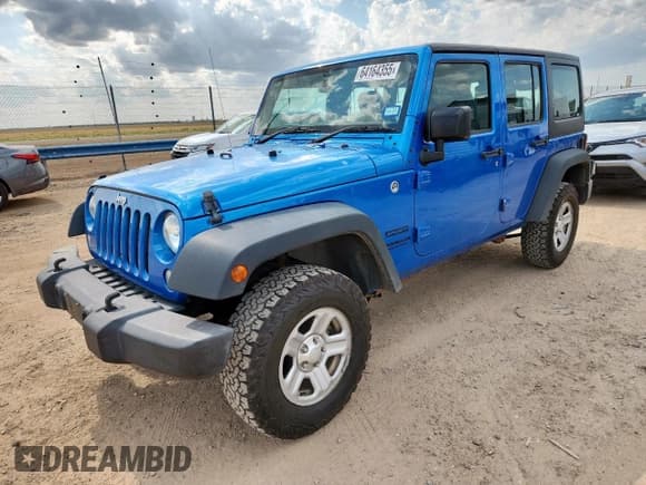 ✅ 2016 Jeep Wrangler Unlimited Sport RHD • VIN: 1C4BJWKG0GL271460 • Lot: 64164355. Listed on Copart with 139,012 mi. Free auction sales archive from the USA and detailed vehicle history report at DreamBid. Image 1.