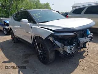 ✅ 2024 Chevrolet Blazer RS • VIN: 3GNKBKRS6RS188345 • Lot: 42396159. Listed on IAAI with 24,813 mi. Free auction sales archive from the USA and detailed vehicle history report at DreamBid. Image 1.