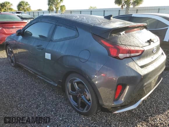 2020 Hyundai Veloster Turbo Ultimate z VIN KMHTH6AB7LU030565, wystawiony jako Copart lot #73949414 z przebiegiem Nie podano mil oraz Szkoda całkowita • Salvage title. Historia ofert i sprzedaży dostępna na DreamBid. Obrazek 2.