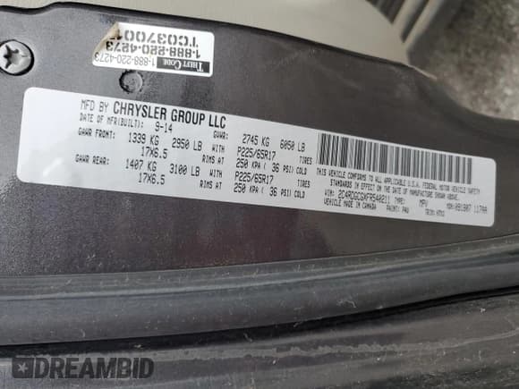 ✅ 2015 Dodge Grand Caravan SXT • VIN: 2C4RDGCGXFR540211 • Lot: 83852875. Wystawiony na Copart z przebiegiem Nie podano. Bezpłatny archiwum sprzedaży aukcyjnych z USA i szczegółowy raport historii pojazdu na DreamBid. Zdjęcie 13.