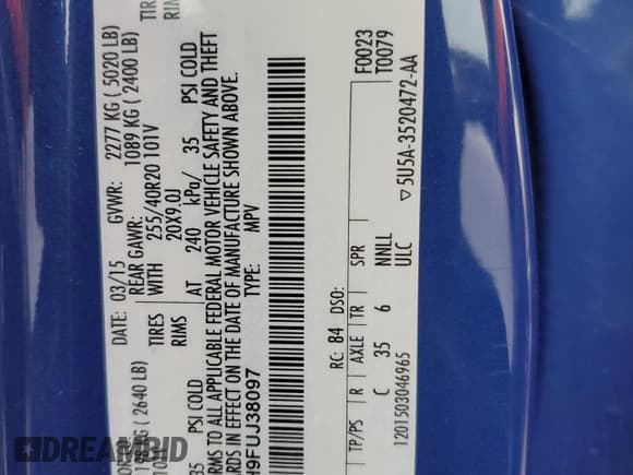 ✅ 2015 Lincoln MKZ • VIN: 5LMTJ1BH9FUJ38097 • Lot: 79472724. Wystawiony na Copart z przebiegiem 119 144 mil. Bezpłatny archiwum sprzedaży aukcyjnych z USA i szczegółowy raport historii pojazdu na DreamBid. Zdjęcie 13.