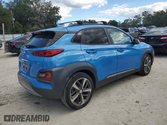 ✅ 2021 Hyundai Kona Ultimate • VIN: KM8K53A57MU617847 • Lot: 86987525. Wystawiony na Copart z przebiegiem 52 069 mil mil. Skorzystaj z bezpłatnego archiwum sprzedaży aukcyjnych z USA i zobacz szczegółowy raport historii pojazdu na DreamBid. Zdjęcie 3.