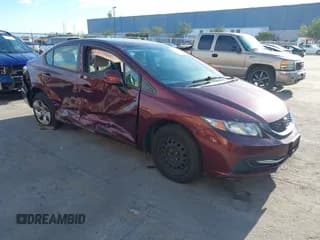 ✅ 2013 Honda Civic LX • VIN: 19XFB2F51DE277997 • Lot: 43614915. Listed on IAAI with 135,449 mi. Free auction sales archive from the USA and detailed vehicle history report at DreamBid. Image 1.