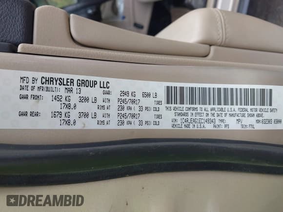 ✅ 2014 Jeep Grand Cherokee Laredo • VIN: 1C4RJEAG1EC149343 • Лот: 43602022. Опубликован ранее на IAAI с пробегом 100 322 миль. Бесплатный доступ к архиву аукционных продаж из США и подробный отчёт об истории автомобиля на DreamBid. Изображение 9.