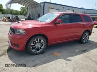 2019 Dodge Durango R/T with VIN 1C4SDHCT4KC584759, listed as a Copart auction lot 64236915 with 94,570 mi miles and Salvage title. Bid and sale history available at DreamBid. Image 1.