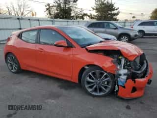 2019 Hyundai Veloster 2.0 z VIN KMHTG6AF8KU008840, wystawiony jako Copart lot #78604104 z przebiegiem 53 658 mil mil oraz Szkoda całkowita • Salvage title. Historia ofert i sprzedaży dostępna na DreamBid. Obrazek 4.