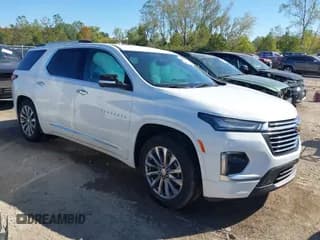 ✅ 2023 Chevrolet Traverse Premier • VIN: 1GNEVKKW4PJ181765 • Lot: 43332416. Listed on IAAI with 63,104 mi. Free auction sales archive from the USA and detailed vehicle history report at DreamBid. Image 1.