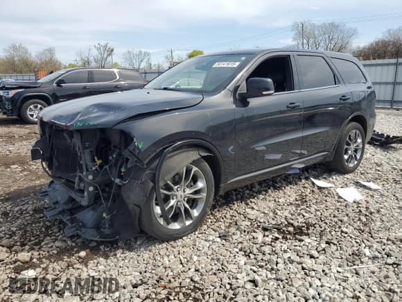 ✅ 2019 Dodge Durango GT Plus • VIN: 1C4RDHDG6KC721216 • Lot: 54141615. Listed on Copart with 134,127 mi. Free auction sales archive from the USA and detailed vehicle history report at DreamBid. Image 1.