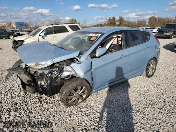 ✅ 2012 Hyundai Accent SE • VIN: KMHCU5AEXCU045559 • Лот: 77634664. Опубликован ранее на Copart с пробегом Не указан. Бесплатный доступ к архиву аукционных продаж из США и подробный отчёт об истории автомобиля на DreamBid. Изображение 1.