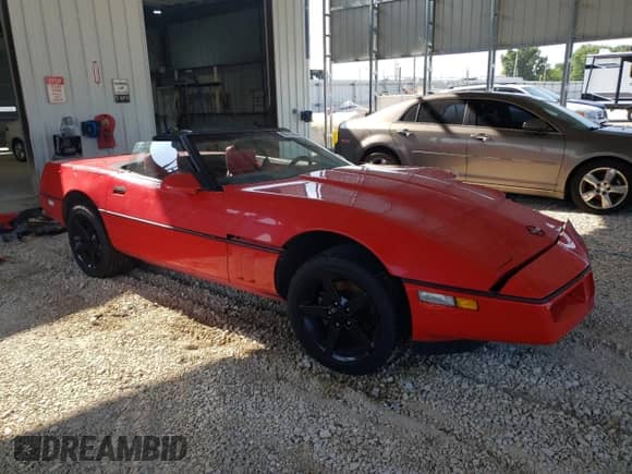 1989 Chevrolet Corvette with VIN 1G1YY3186K5112706, listed as a Copart auction lot 60159445 with 91,514 mi miles and Salvage title. Bid and sale history available at DreamBid. Image 4.