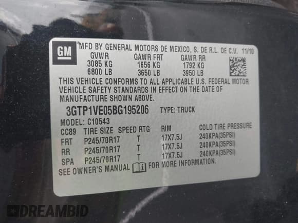 ✅ 2011 GMC Sierra 1500 SLE • VIN: 3GTP1VE05BG195206 • Лот: 43384782. Опубликован ранее на IAAI с пробегом 175 768 миль. Бесплатный доступ к архиву аукционных продаж из США и подробный отчёт об истории автомобиля на DreamBid. Изображение 9.