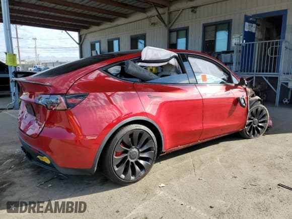 ✅ 2022 Tesla Model Y Performance • VIN: 7SAYGDEF6NF340204 • Lot: 82315455. Listed on Copart with Not provided. Free auction sales archive from the USA and detailed vehicle history report at DreamBid. Image 3.