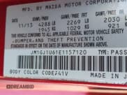 ✅ 2014 Mazda 6 i Sport • VIN: JM1GJ1U61E1157120 • Lot: 43096347. Listed on IAAI with 154,959 mi. Free auction sales archive from the USA and detailed vehicle history report at DreamBid. Image 9.