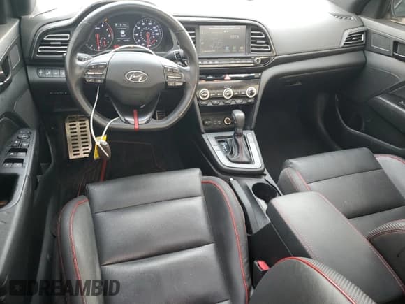 ✅ 2019 Hyundai Elantra Sport • VIN: KMHD04LBXKU835181 • Lot: 66571175. Listed on Copart with 146,830 mi. Free auction sales archive from the USA and detailed vehicle history report at DreamBid. Image 8.