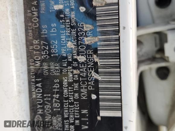 ✅ 2012 Hyundai Accent GLS • VIN: KMHCT4AEXCU073326 • Лот: 72559794. Опубликован ранее на Copart с пробегом 157 821 миль. Бесплатный доступ к архиву аукционных продаж из США и подробный отчёт об истории автомобиля на DreamBid. Изображение 12.