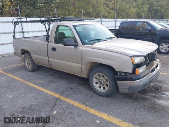 ✅ 2005 Chevrolet Silverado 1500 Work Truck • VIN: 1GCEC14V65Z336473 • Lot: 43441053. Listed on IAAI with 153,302 mi. Free auction sales archive from the USA and detailed vehicle history report at DreamBid. Image 1.