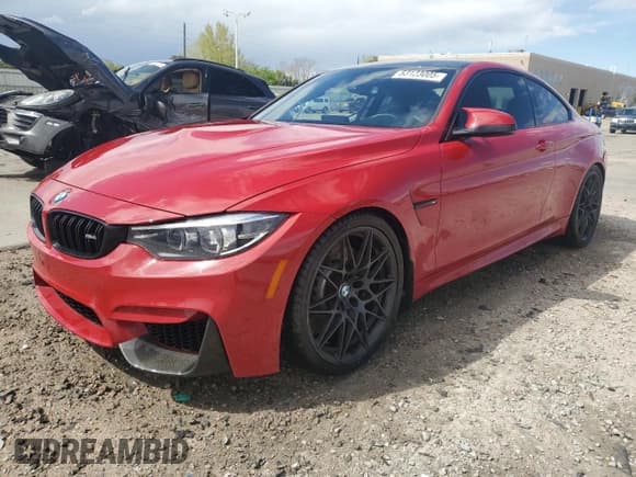 ✅ 2020 BMW M4 • VIN: WBS4Y9C0XLFJ77823 • Лот: 53123005. Опубликован ранее на Copart с пробегом 49 714 миль. Бесплатный доступ к архиву аукционных продаж из США и подробный отчёт об истории автомобиля на DreamBid. Изображение 1.