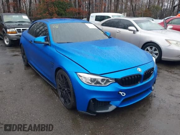 ✅ 2015 BMW M4 • VIN: WBS3U9C5XFJ968082 • Lot: 41513593. Listed on IAAI with 57,715 mi. Free auction sales archive from the USA and detailed vehicle history report at DreamBid. Image 1.