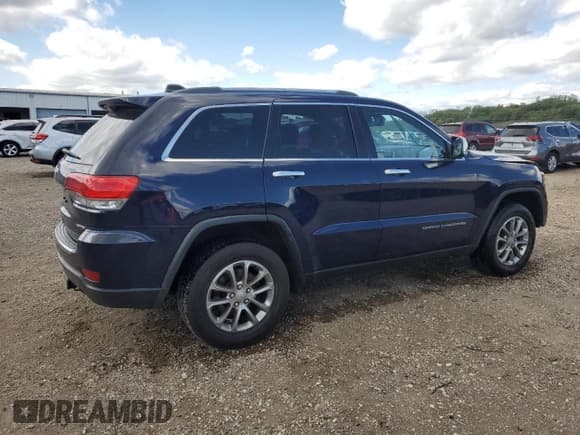 ✅ 2015 Jeep Grand Cherokee Limited • VIN: 1C4RJFBG8FC183902 • Lot: 70824175. Wystawiony na Copart z przebiegiem 141 221 mil. Bezpłatny archiwum sprzedaży aukcyjnych z USA i szczegółowy raport historii pojazdu na DreamBid. Zdjęcie 3.
