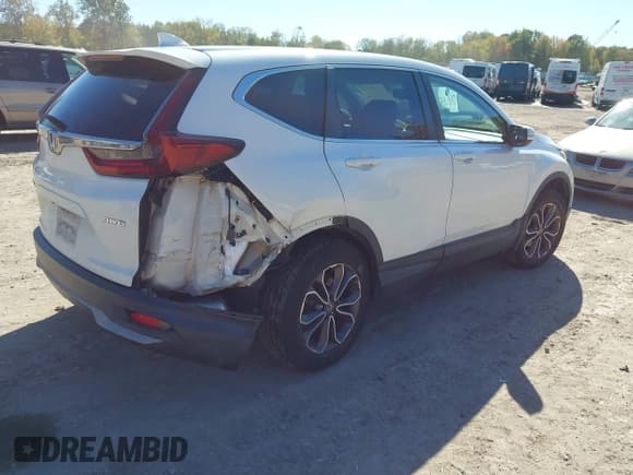 ✅ 2020 Honda CR-V EX-L • VIN: 2HKRW2H80LH665192 • Lot: 43463428. Listed on IAAI with 71,495 mi. Free auction sales archive from the USA and detailed vehicle history report at DreamBid. Image 4.