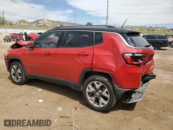 ✅ 2021 Jeep Compass Limited • VIN: 3C4NJDCB9MT604436 • Lot: 54593975. Wystawiony na Copart z przebiegiem 94 612 mil. Bezpłatny archiwum sprzedaży aukcyjnych z USA i szczegółowy raport historii pojazdu na DreamBid. Zdjęcie 2.