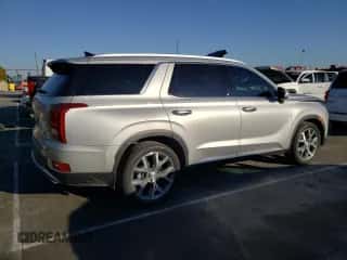 2022 Hyundai Palisade SEL with VIN KM8R44HE4NU454766, listed as a Copart auction lot 42704374 with 14,998 mi miles and . Bid and sale history available at DreamBid. Image 3.