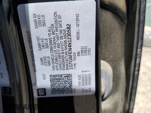 ✅ 2022 GMC Canyon 4WD AT4 • VIN: 1GTG6FEN4N1230582 • Lot: 63460805. Wystawiony na Copart z przebiegiem 52 747 mil. Bezpłatny archiwum sprzedaży aukcyjnych z USA i szczegółowy raport historii pojazdu na DreamBid. Zdjęcie 13.