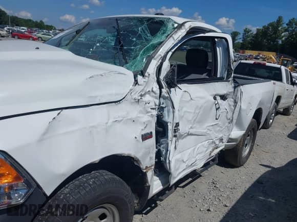 2021 Ram 1500 Express with VIN 3C6JR7AT4MG641110, listed as a IAAI auction lot 42739618 with 11,112 mi miles and . Bid and sale history available at DreamBid. Image 6.