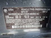 ✅ 2013 BMW 3 Series 328i • VIN: WBA3A5G50DNP18954 • Lot: 43626730. Listed on IAAI with 142,168 mi. Free auction sales archive from the USA and detailed vehicle history report at DreamBid. Image 9.