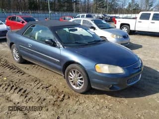 ✅ 2002 Chrysler Sebring Limited • VIN: 1C3EL65R82N166400 • Lot: 43865109. Listed on IAAI with 126,628 mi. Free auction sales archive from the USA and detailed vehicle history report at DreamBid. Image 1.