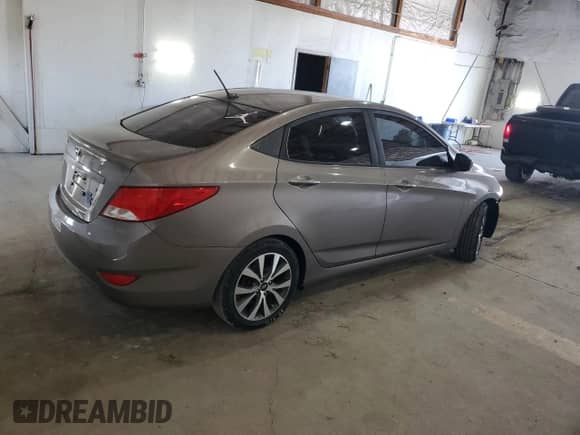 2017 Hyundai Accent SE with VIN KMHCT4AE0HU358432, listed as a Copart auction lot 91069795 with 76,912 mi miles and Salvage title. Bid and sale history available at DreamBid. Image 3.