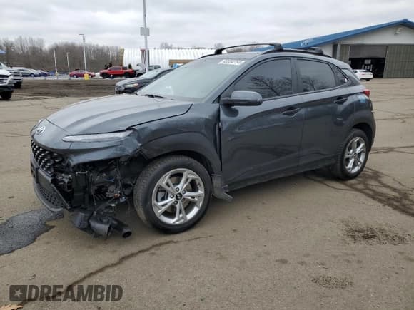 ✅ 2022 Hyundai Kona SEL • VIN: KM8K3CAB7NU831749 • Lot: 43954754. Listed on Copart with 52,267 mi. Free auction sales archive from the USA and detailed vehicle history report at DreamBid. Image 1.