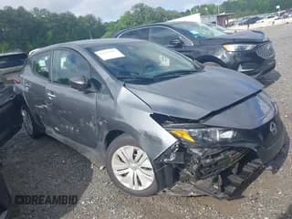 ✅ 2023 Nissan LEAF S • VIN: 1N4AZ1BV8PC555785 • Lot: 42235782. Listed on IAAI with 36,218 mi. Free auction sales archive from the USA and detailed vehicle history report at DreamBid. Image 1.