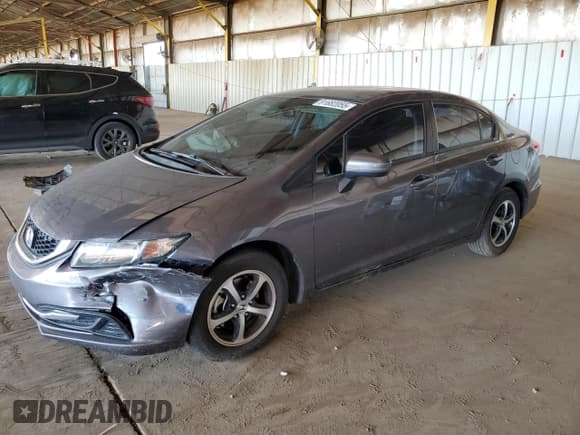 ✅ 2015 Honda Civic SE • VIN: 19XFB2F71FE082678 • Лот: 91682055. Опубликован ранее на Copart с пробегом Не указан. Бесплатный доступ к архиву аукционных продаж из США и подробный отчёт об истории автомобиля на DreamBid. Изображение 1.
