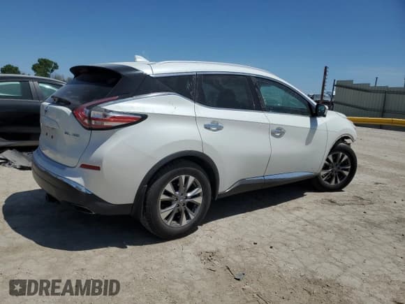✅ 2017 Nissan Murano SL • VIN: 5N1AZ2MH5HN170998 • Lot: 58148765. Listed on Copart with 167,615 mi. Free auction sales archive from the USA and detailed vehicle history report at DreamBid. Image 3.