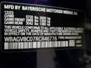 ✅ 2024 BMW 8 Series M850i • VIN: WBAGV8C07RCR46776 • Lot: 80021814. Listed on Copart with 3,772 mi. Free auction sales archive from the USA and detailed vehicle history report at DreamBid. Image 12.