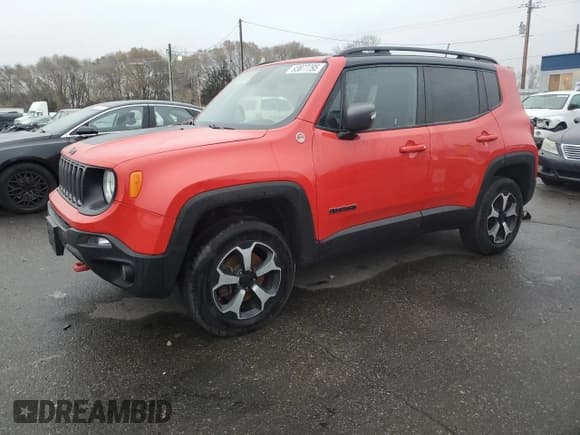 ✅ 2019 Jeep Renegade Trailhawk • VIN: ZACNJBC15KPK30954 • Lot: 93877795. Wystawiony na Copart z przebiegiem 105 651 mil. Bezpłatny archiwum sprzedaży aukcyjnych z USA i szczegółowy raport historii pojazdu na DreamBid. Zdjęcie 1.