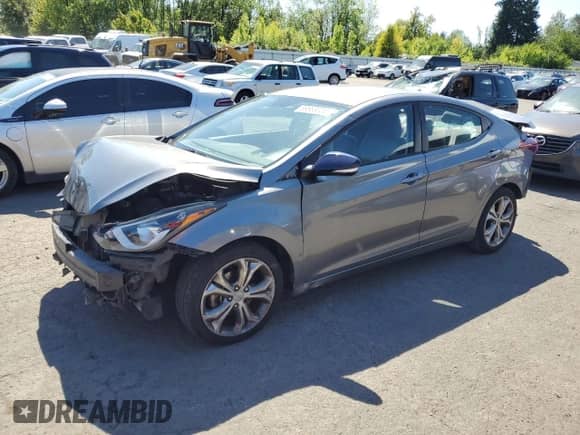 2016 Hyundai Elantra Limited z VIN KMHDH4AE1GU646187, wystawiony jako Copart lot #69863935 z przebiegiem 116 440 mil mil oraz Szkoda całkowita • Salvage title. Historia ofert i sprzedaży dostępna na DreamBid. Obrazek 1.