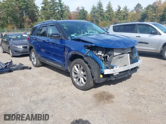 ✅ 2021 Ford Explorer Limited • VIN: 1FMSK8FH4MGB04014 • Lot: 43260923. Wystawiony na IAAI z przebiegiem 83 169 mil. Bezpłatny archiwum sprzedaży aukcyjnych z USA i szczegółowy raport historii pojazdu na DreamBid. Zdjęcie 1.