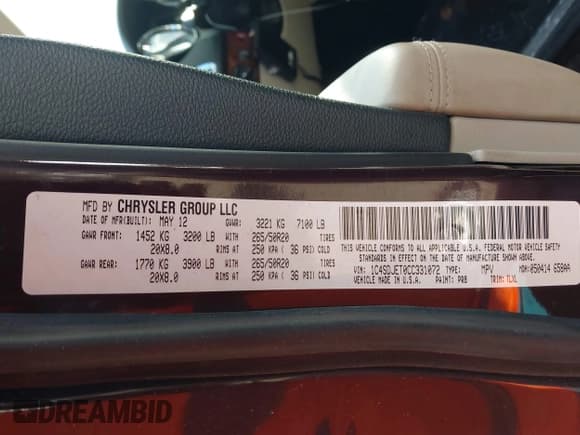 ✅ 2012 Dodge Durango Citadel • VIN: 1C4SDJET0CC331072 • Lot: 43514998. Wystawiony na IAAI z przebiegiem 133 373 mil. Bezpłatny archiwum sprzedaży aukcyjnych z USA i szczegółowy raport historii pojazdu na DreamBid. Zdjęcie 9.