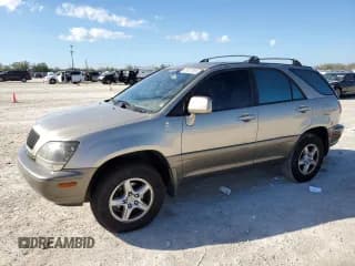 ✅ 1999 Lexus RX 300 • VIN: JT6GF10U1X0043401 • Lot: 46037265. Listed on Copart with 123,935 mi. Free auction sales archive from the USA and detailed vehicle history report at DreamBid. Image 1.