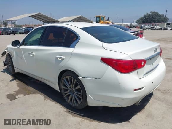 ✅ 2017 Infiniti Q50 Red Sport 400 • VIN: JN1FV7AP7HM851011 • Lot: 42518743. Listed on IAAI with Not provided. Free auction sales archive from the USA and detailed vehicle history report at DreamBid. Image 3.