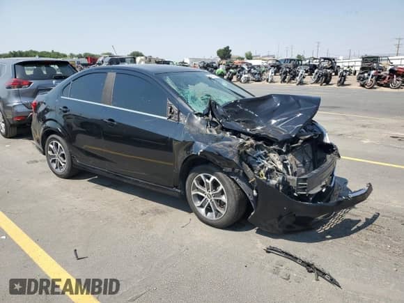 2017 Chevrolet Sonic LT with VIN 1G1JD5SGXH4176261, listed as a Copart auction lot 65185275 with Not provided miles and Salvage title. Bid and sale history available at DreamBid. Image 4.