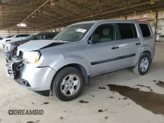 2013 Honda Pilot LX with VIN 5FNYF3H24DB040131, listed as a Copart auction lot 81348245 with 159,660 mi miles and Salvage title. Bid and sale history available at DreamBid. Image 1.