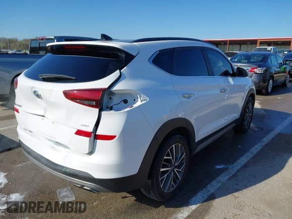 ✅ 2021 Hyundai Tucson Ultimate • VIN: KM8J3CAL6MU323503 • Lot: 41871068. Wystawiony na IAAI z przebiegiem 36 248 mil. Bezpłatny archiwum sprzedaży aukcyjnych z USA i szczegółowy raport historii pojazdu na DreamBid. Zdjęcie 4.